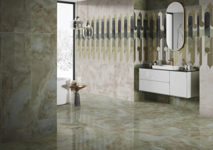 Керамическая плитка Керама Марацци / Kerama Marazzi 14023R ДЖАРДИНИ бежевый светлый глянцевый обрезной 40x120