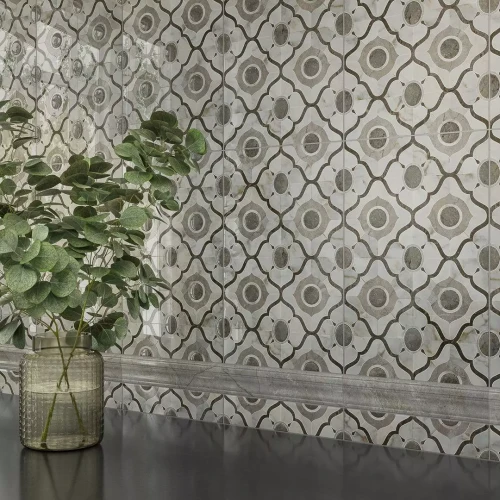 Керамическая плитка Керама Марацци / Kerama Marazzi BLE025 КАНТАТА БОРДЮР серый светлый глянцевый 5,5x25