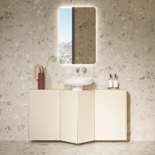 Керама Марацци / Kerama Marazzi KM6060G0921RBT6 ТАРАСКОН СТОУН Плинтус серый светлый матовый обрезной 9,5x60