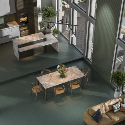 Керама Марацци / Kerama Marazzi ПРО ЧЕМЕНТО DD642120R зеленый матовый обрезной 60x60