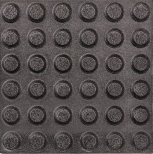 Керамогранит Estima Avenue Bobbles Эстима Авеню Бобблс ANB110 Тактильный конус чёрный утолщенный структур. рект. 30x30x15