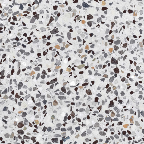 Керамогранит ПИАСТРЕЛЛА TB610R terrazzo bianca / терраццо чипсы матовый 60x60