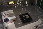 Керамогранит ГРАНИ ТАГАНАЯ GRESSE STONE SIMBEL - PORTORO GRS05-01 мрамор черный 60x60