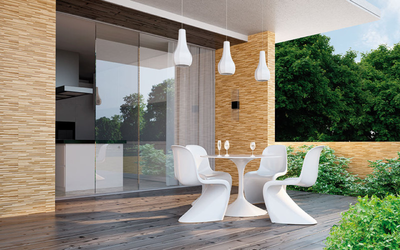 Клинкерная плитка Cerrad Kamien Zebrina beige 17,5x60