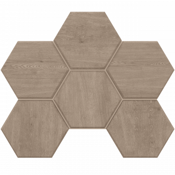 Керамогранит Estima Classic Wood Эстима Классик Вуд Мозаика CW02 Hexagon Неполир. 25x28,5