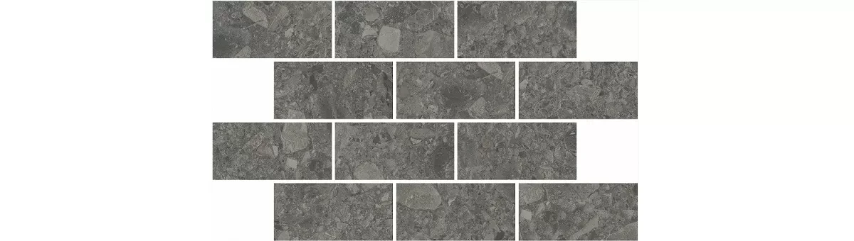 Керама Марацци / Kerama Marazzi DD606220R\MM ЧЕППО ДИ ГРЕ Декор мозаичный антрацит матовый обрезной 34,6x20