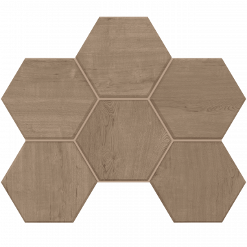 Керамогранит Estima Classic Wood Эстима Классик Вуд Мозаика CW03 Hexagon Неполир. 25x28,5