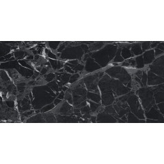 Керамогранит ГРАНИ ТАГАНАЯ GRESSE STONE SIMBEL - PITCH GRS05-02 мрамор черно серый матовый 60x120