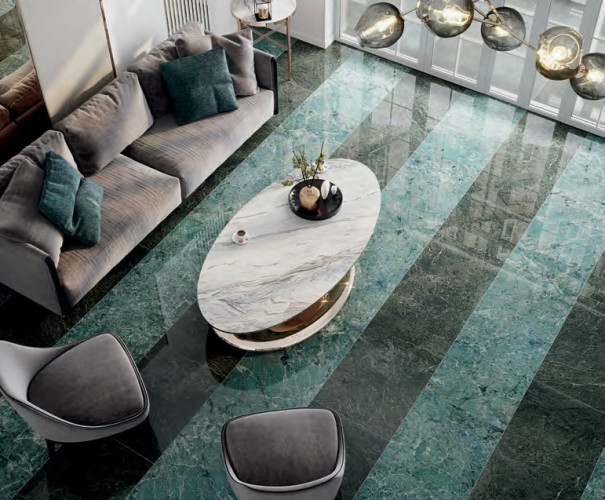 Керама Марацци / Kerama Marazzi SG639102R РИАЛЬТО зеленый темный лаппатированный 60x60