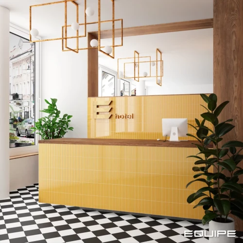 Плитка EQUIPE COSTA NOVA ONDA Yellow Glossy 5x20