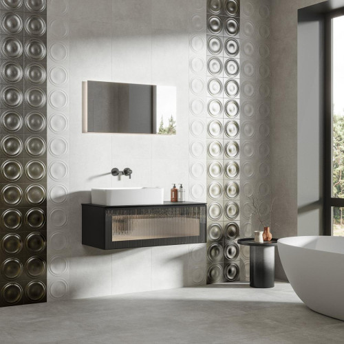 Керама Марацци / Kerama Marazzi KMD2OBE003BR АРЛЬ Декор структура металл глянцевый обрезной 20x20