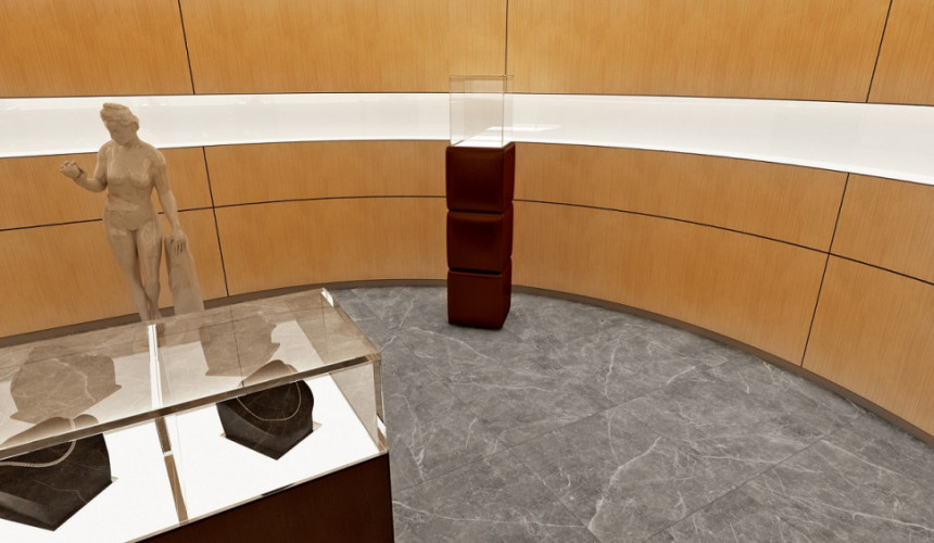 Керамогранит ГРАНИТЕЯ Пайер Черный Полир. 60x60