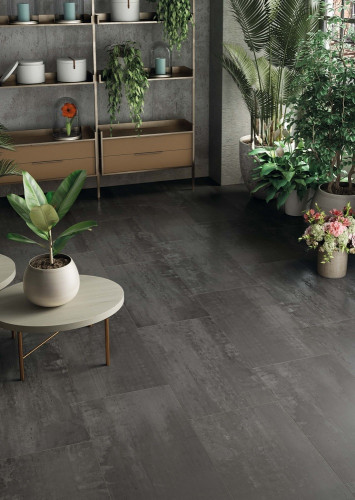 Керамогранит Колизеум ТУРИН БЛЭК СТУПЕНЬ Угл. ЛЕВ 33x90