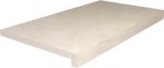 Керамогранит Kerama Marazzi DL600300R20-GLF РОВЕРЕЛЛА ступень клеёная тип L, бежевый, размер 34x60x2 см