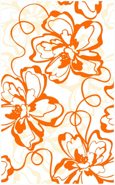 Нефрит-Керамика Вставка Декор 09-00-35-050-0 Монро оранжевый 25х40