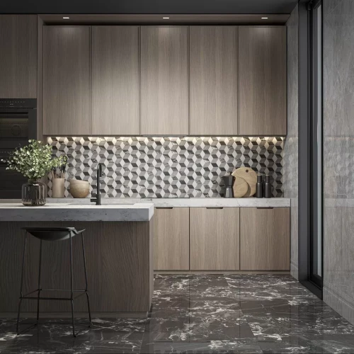 Керама Марацци / Kerama Marazzi SG850790R РИАЛЬТО черный матовый обрезной 80x80