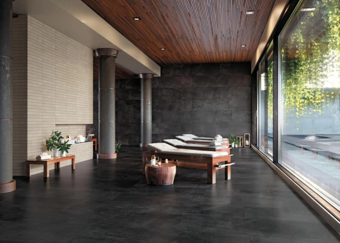 Керамогранит Atlas Concorde Wise Dark Battiscopa / Атлас Конкорд Вайз Дарк Плинтус 7,2х60