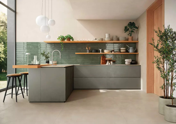 Атлас Конкорд РИНАШЕНТЕ РЕЗИН Крим / Atlas Concorde RINASCENTE RESIN Cream 80x80