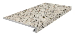 Керамогранит Керама Марацци / Kerama Marazzi KM6060G0031RGCF БРИЧИОЛА Ступень фронтальная клееная бежевый светлый матовый обрезной 33x60