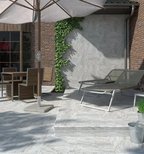 Керамогранит Керама Марацци / Kerama Marazzi ТЕРРАСА SG158700R серый противоскользящий 40,2x40,2