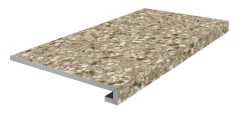 Керамогранит Керама Марацци / Kerama Marazzi KM6060G0041RGCF БРИЧИОЛА Ступень фронтальная клееная бежевый матовый обрезной 33x60