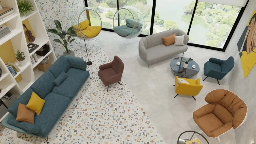 Керамогранит Аметис Арти Мультиколор / Ametis Arti Multicolor AT02 ректиф 60x60