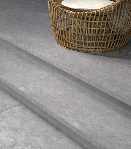 Керама Марацци / Kerama Marazzi DL500820R\GCA ФОНДАМЕНТА СТУПЕНЬ УГЛОВАЯ серый светлый 33x33