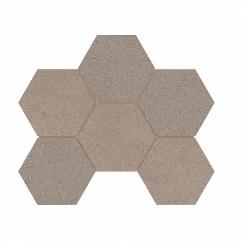 Керамогранит Estima Luna Эстима Луна Мозаика LN01/TE01 Hexagon Неполир. 25x28,5