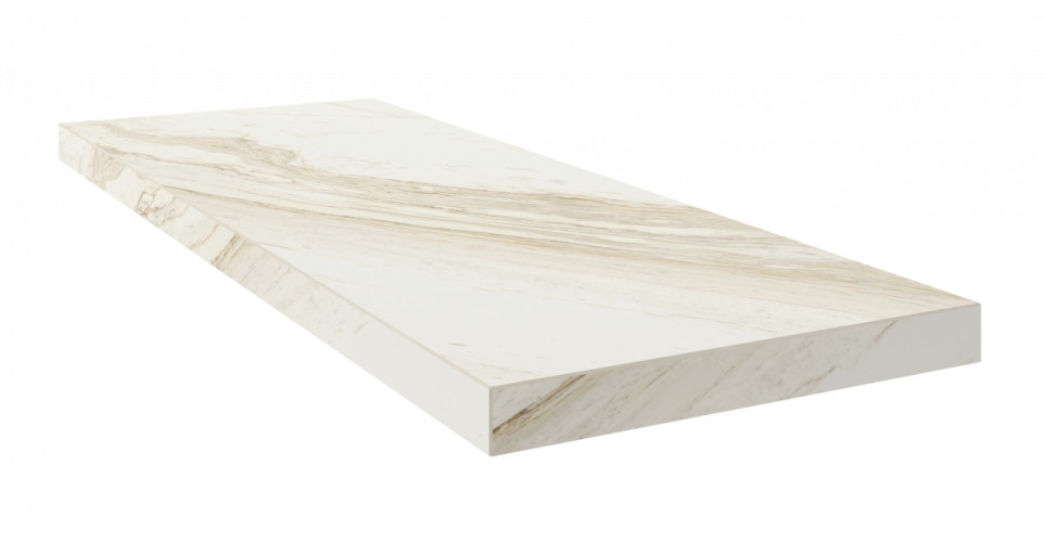 Керамогранит Колизеум ТРЕВИ УАЙТ СТУПЕНЬ Угл. ПРАВ 33x90