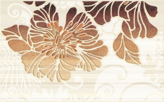 Нефрит-Керамика Вставка Декор 1-09-03-15-075-2 Кензо коричневый 25х40