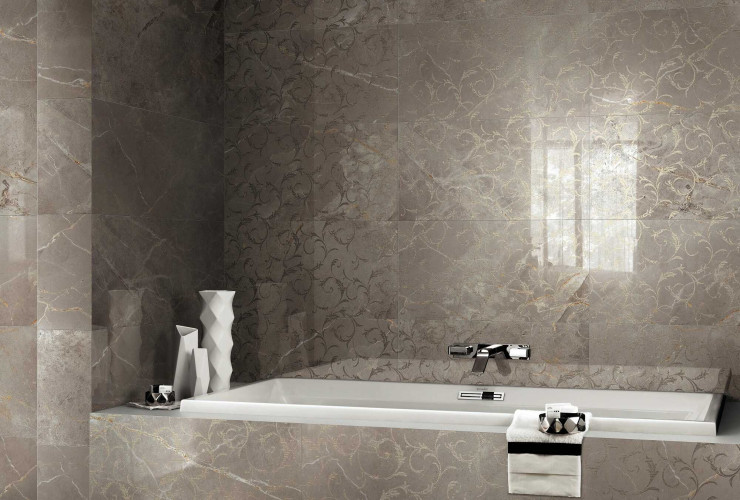 Керамогранит Атлас Конкорд АЛЛЮР ГРЕЙ БЬЮТИ ВСТАВКА Лап / Atlas Concorde Allure Grey Beauty Bottone Lap 7,2x7,2