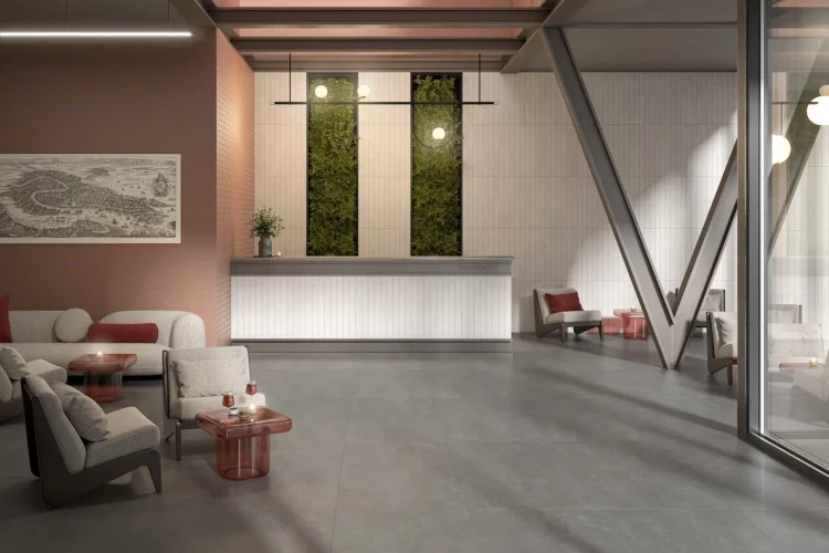 Керама Марацци / Kerama Marazzi ПРО ДОГАНА DD841390R\8BT ПЛИНТУС серый тёмный матовый обрезной 9,5x80