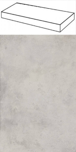 Италон Миллениум Сильвер Ступень Угловая / Italon Millennium Silver Scale Angle 33x120