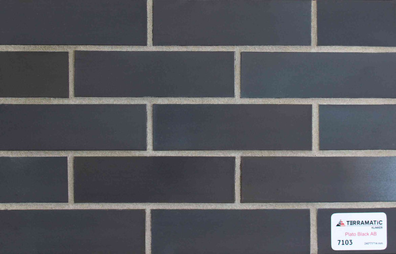 Клинкерная плитка Terramatic Plato Black / Терраматик Плато Блэк AB 7103