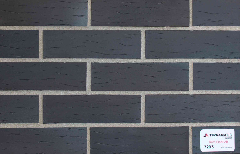 Клинкерная плитка Terramatic Koro Black / Терраматик Коро Блэк AB 7203