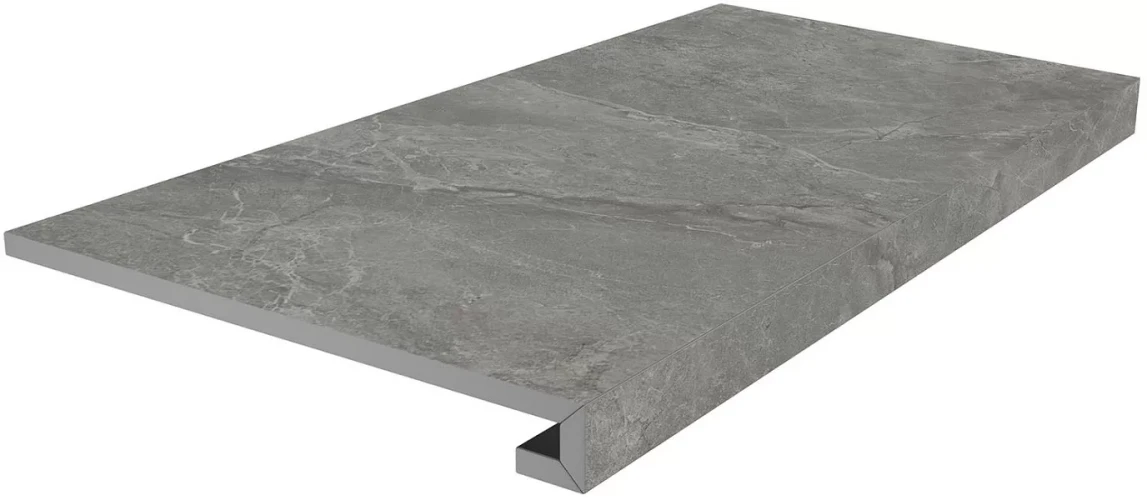 Керама Марацци / Kerama Marazzi SG850890R\GCF РИАЛЬТО СТУПЕНЬ клееная серый темный матовый 33x80