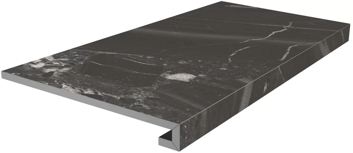 Керама Марацци / Kerama Marazzi SG850790R\GCF РИАЛЬТО СТУПЕНЬ клееная черный матовый 33x80