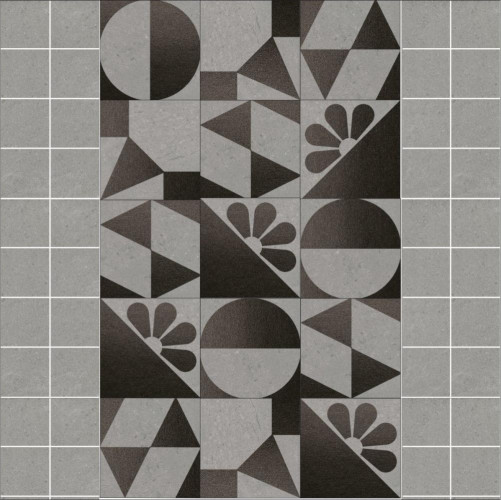 Керама Марацци / Kerama Marazzi SBD034-SG1590 МАТРИКС декор серый 20x20