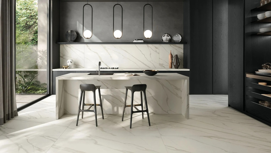 Италон Метрополис Калакатта Голд Рет / Italon Metropolis Calacatta Gold Ret 80x80