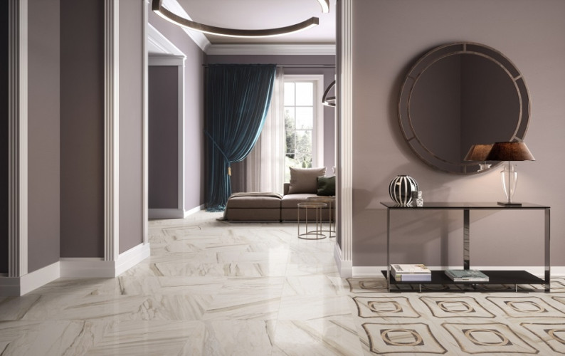 Керамогранит Колизеум ПОРТОФИНО БЕЛЫЙ ПЛИНТУС 7,2x45