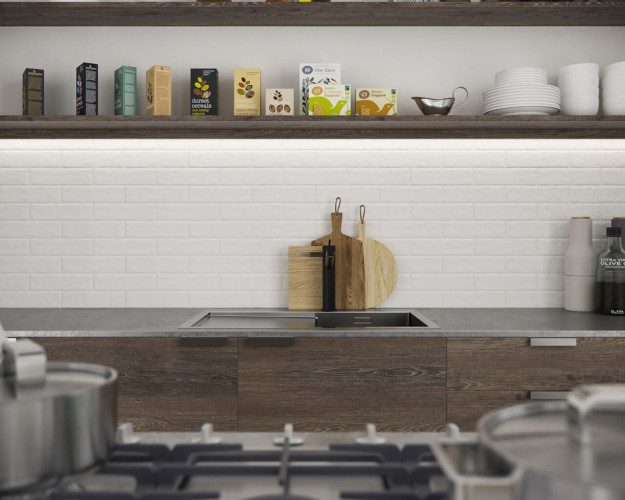 Клинкерная плитка фасадная Paradyz SCANDIANO bianco 6,6x24,5