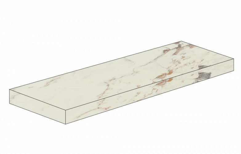 Керамогранит Атлас Конкорд АЛЛЮР КАПРАЙЯ СТУПЕНЬ УГЛОВАЯ Лап / Atlas Concorde Allure Capraia Scalino Angolare Lap 33x120