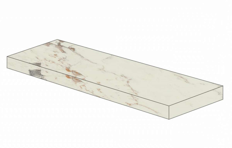 Керамогранит Атлас Конкорд АЛЛЮР КАПРАЙЯ СТУПЕНЬ УГЛОВАЯ Лап / Atlas Concorde Allure Capraia Scalino Angolare Lap 33x120