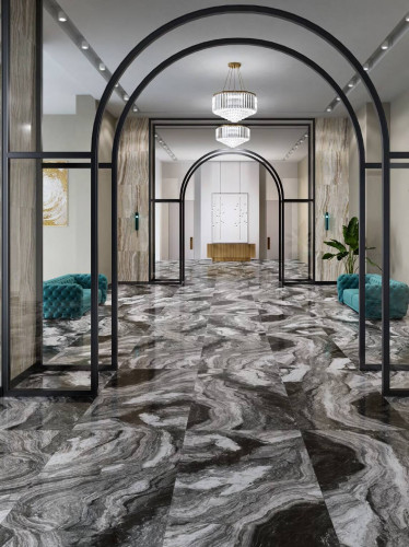 Керама Марацци / Kerama Marazzi SG595922R ОНИЧЕ серый темный лаппатированный 119,5x238,5
