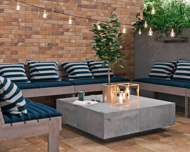 Клинкерная плитка фасадная Paradyz SCANDIANO rosso 6,6x24,5