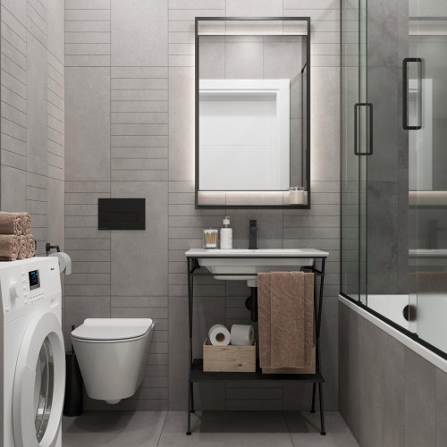 Керамическая плитка Керама Марацци МИРАБО ДЕКОР ЧИПСЕТ OS\C318\11262R серый темный матовый 30x60