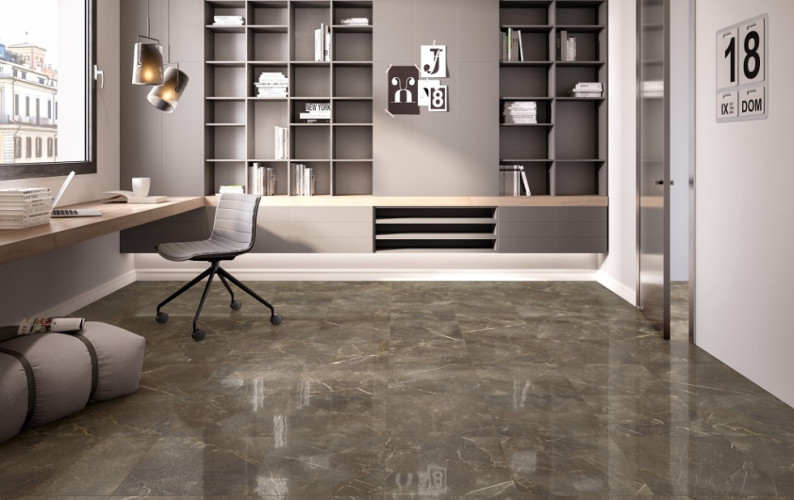 Керамогранит Колизеум ПОРТОФИНО СЕРЫЙ СТУПЕНЬ Фронт 33x90