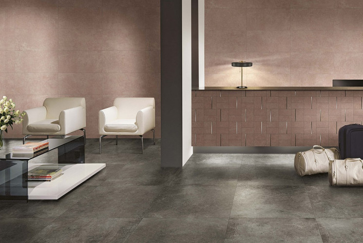 Керамогранит Atlas Concorde Drift Grey Scalino Angolare SX / Атлас Конкорд Дрифт Грей Ступень угловая левая 33х60