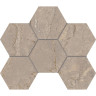 Керамогранит Estima Bernini Эстима Бернини Мозаика BR02 Hexagon Неполир. 25x28,5
