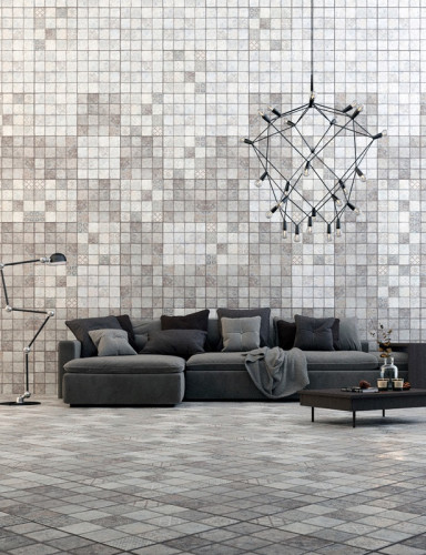 Керамогранит КЕРАМИН КАРФАГЕН 1 светло-серый матовый 40x40